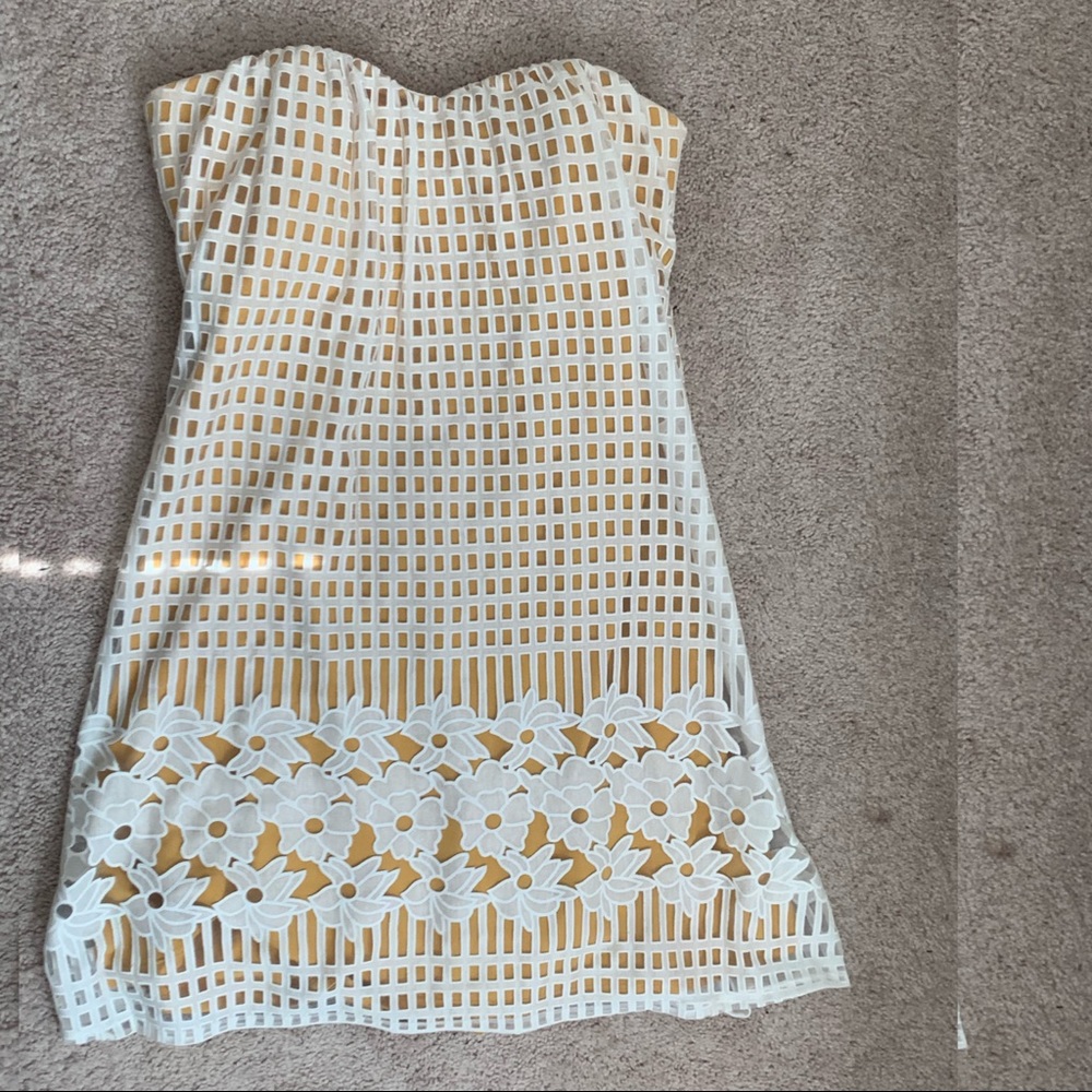 White backless dress